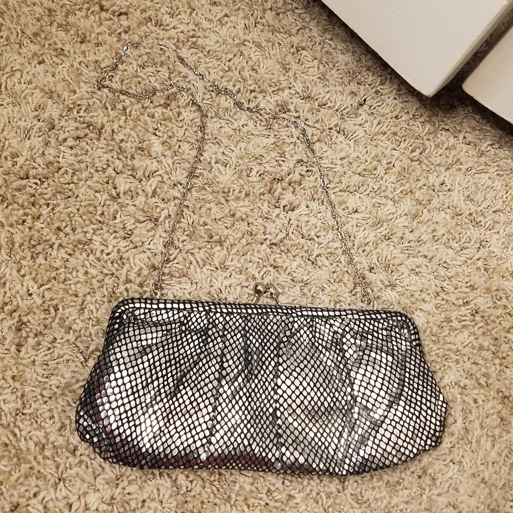 Wilson Leather Clutch bag chain link strap